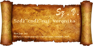 Szécsényi Veronika névjegykártya