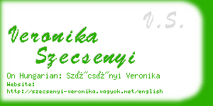 veronika szecsenyi business card